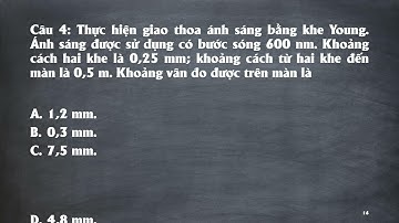 [Vật lý] Giao thoa ánh sáng | Trường Dự bị Đại học TP. Hồ Chí Minh
