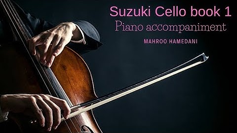 Suzuki cello book 1, piano accompaniment, lightly row