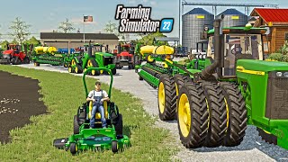 BIG TIME FARMER&#39;S- PLANTING 2,000 ACRES IN A DAY! (48 ROW PLANTERS) | FARMING SIMULATOR 22