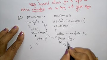 Using namespace in C++ | Part-2/2 | OOPs in C++ | Lec-41 | Bhanu Priya