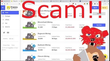 SCAM! HappyMiner.us fake Bitcoin cloud mining contracts. Scammers buy expired hardware vendor domain