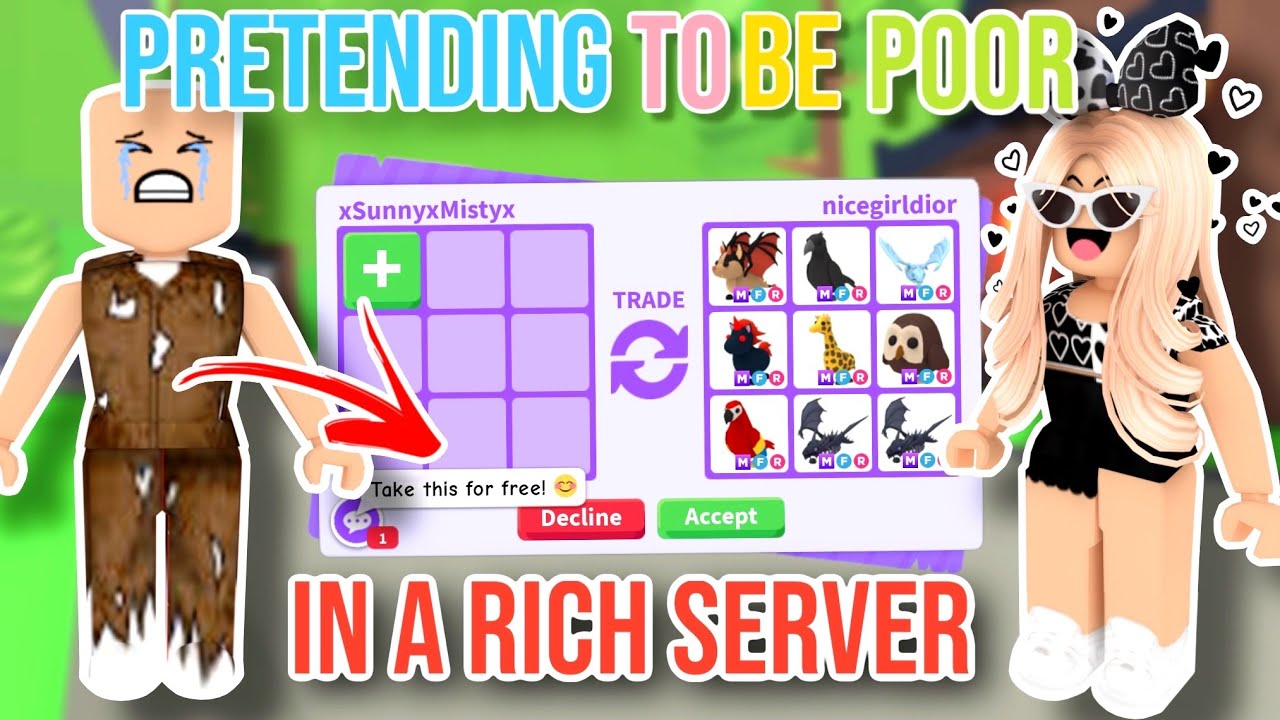 I Joined A SUPER RICH TRADING server in ADOPT ME! (ROBLOX) 