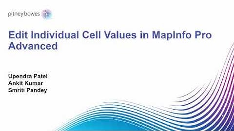 Edit Individual Cell Values in MapInfo Pro Advanced