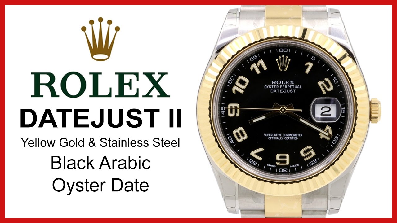 rolex datejust ii gold