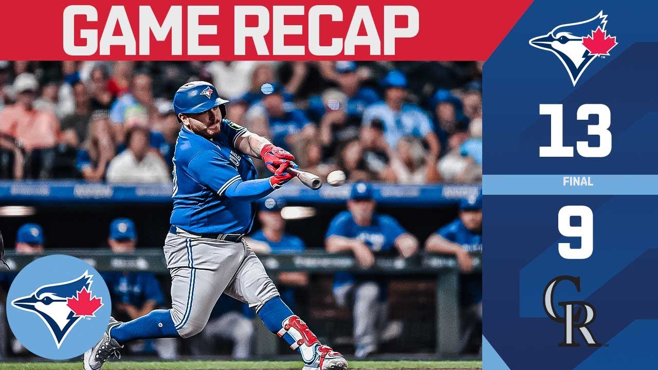 Blue Jays tally SEVENTEEN hits in win against the Rockies!