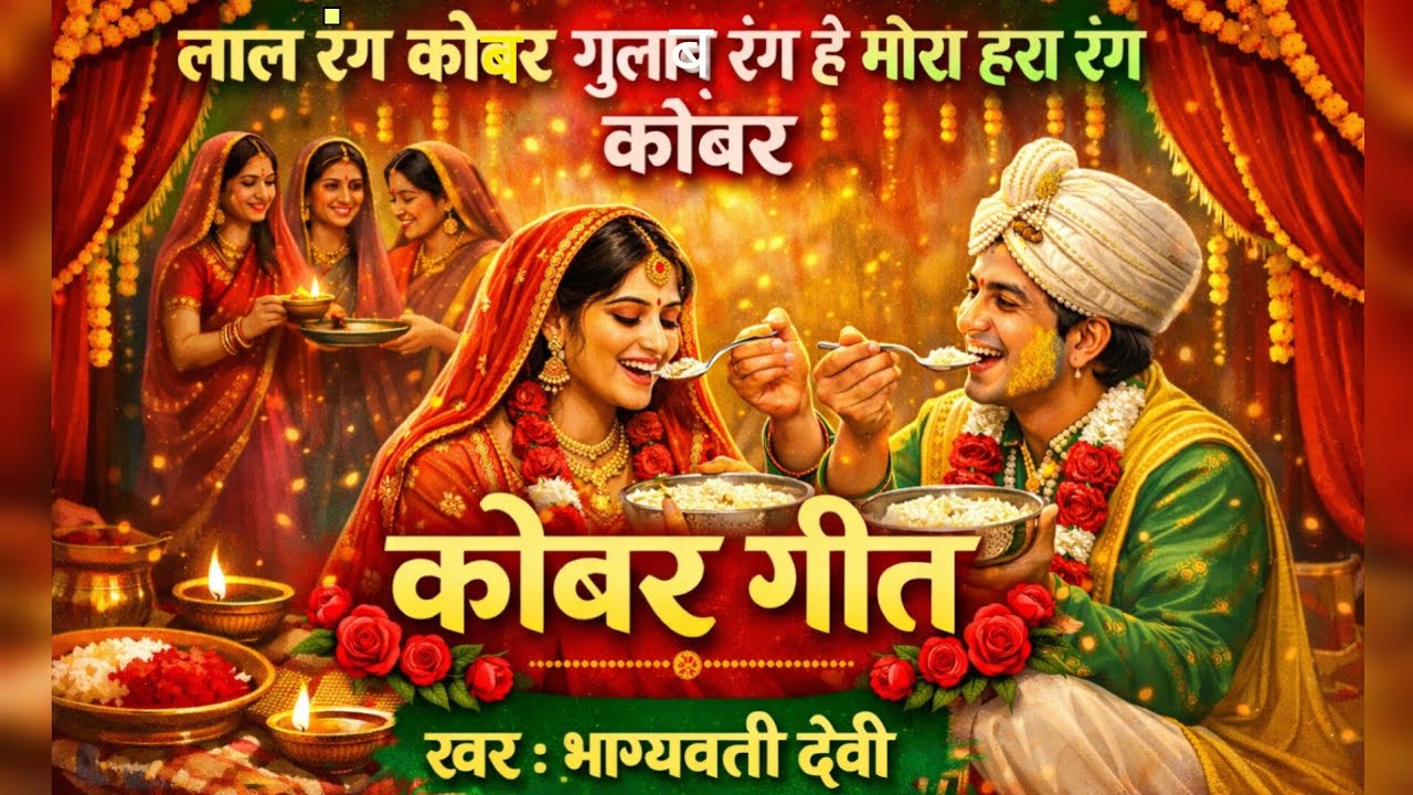 लाल रंग कोबर गुलाब रंग हे मोरा हरा रंग कोबर || कोबर गीत | भाग्यवती देवी | पारंपरिक मैथिली विवाह गीत 