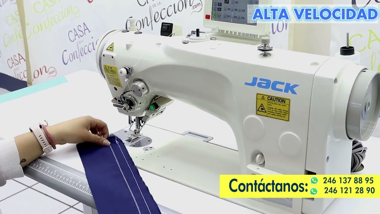 MAQUINA DE ZIG ZAG DE 3 PASOS DE ALTA VELOCIDAD PROGRAMABLE 