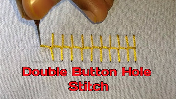 Aari Work Double Button Hole Stitch in Tamil | Shobika aari work class