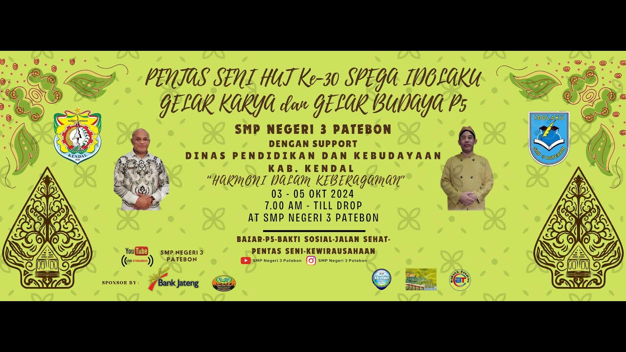 Pentas Seni HUT ke - 30 SPEGA IDOLAKU dan Gelar Karya Profil Pelajar Pancasila