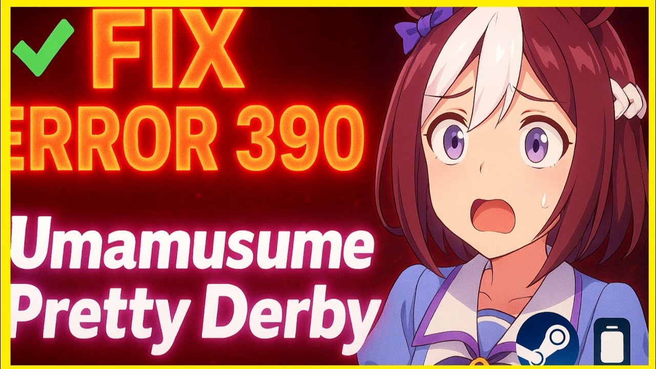 Fix Umamusume Pretty Derby Error Code 390 (Steam, DMM & Mobile)