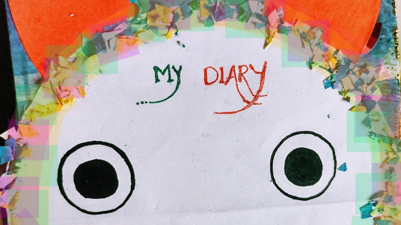 Dairy decoration idea || How to design diary || A beautiful diary