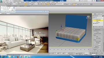 Tutorial on Modeling texturing and Lighting an interior in 3dsmax using Vray ( Part 3)