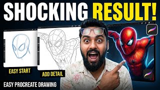 Anyone Can Draw This Spider-Man in Procreate! | The Result Will Shock You! | iPad Art screenshot 5