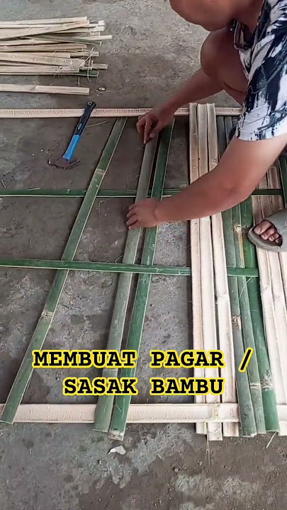 #viral cara membuat pagar bambu tanpa paku, kuat dan tahan lama, bantu Subscribe chanel ini ya ges