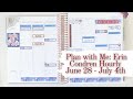 New Planner PWM! Erin Condren Hourly June 28 - July 4 | PlannerKate