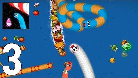 Worms Zone .io Gameplay Walkthrough Part 3 - Rank 1 [iOS/Android Games]