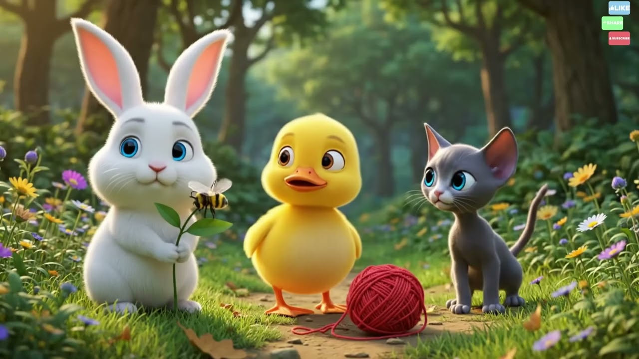 The Great Jungle Adventure: Rabbit, Duck &Cat