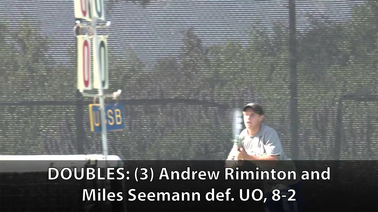 Men's Tennis: 4/11: UCSB Sweeps Doubles but Falls Late to No. 43 Oregon, 4-3