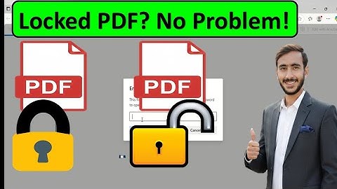 How to Unlock Any PDF File  Without Password | 100% Working Trick