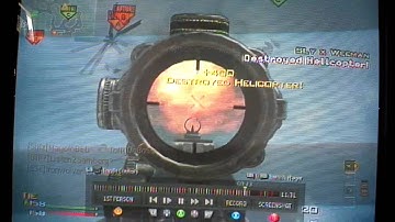 1 draganov bullet destroys helicopter (mw3)