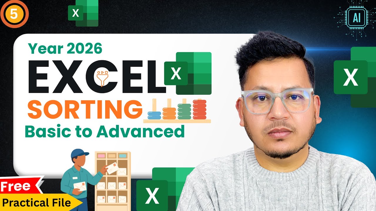 Excel Sorting Tutorial | Sort Data Quickly & Easily in Hindi - YouTube
