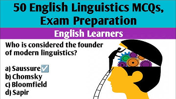 50 English Linguistics MCQs | Competitive Exam Preparation | CSS, PMS, UPSC, NET, PGTRB