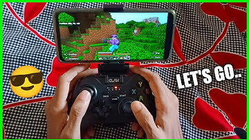 Playing Minecraft pe Using Gaming Controller 😎 For The First Time.. | Claw Gamepad for Android