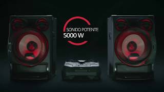 LG XBOOM CL98 - Microcadena, 3500W RMS, con Mando a Distancia, Bluetooth,  Función Karaoke y DJ, Cadena de Música, Cadena para Fiestas, USB, Color de