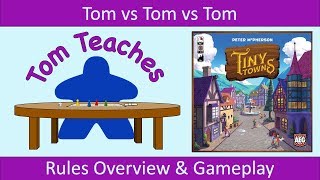 Tom Teaches Tiny Towns (Rules Overview and Gameplay)