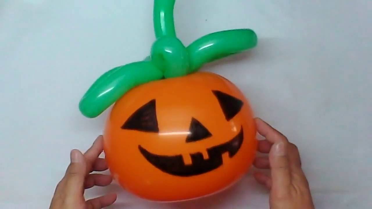 5 Minutes DIY a Balloon Pumpkin 南瓜 YouTube