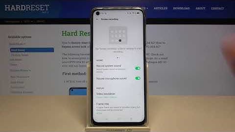 How to Change Sound Settings in Screen Recorder in OPPO A54 5G – Set Up Screen Recorder