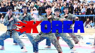 [4K] 260301 독립기념관 제107주년 삼일절 기념 '그날의 함성' 육군 태권도 시범단 아리랑 + 싸이 KOREA remix + 단체 인사 호시 HOSHI FOCUS CAM