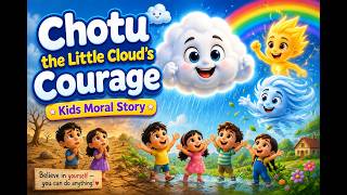 Chotu the Little Cloud’s Courage | Kids Moral Story I #KidsStories #moralstoriesforkids