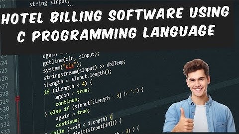 Billing system using C programming language: A beginner