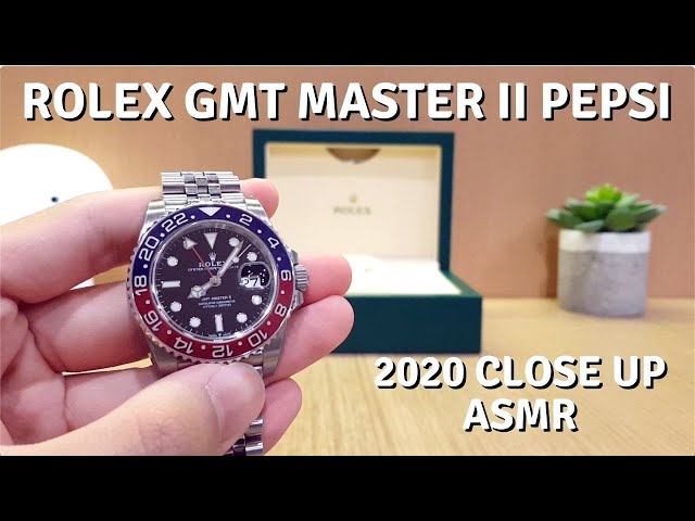 Rolex GMT Master 2 Pepsi (2020) Close Up ASMR 