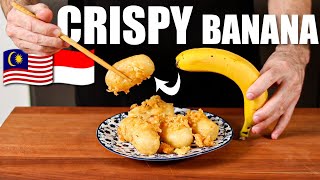 3 IMPORTANT Tips for Crispy Banana Fritters | Fried Bananas AKA Goreng Pisang Recipe