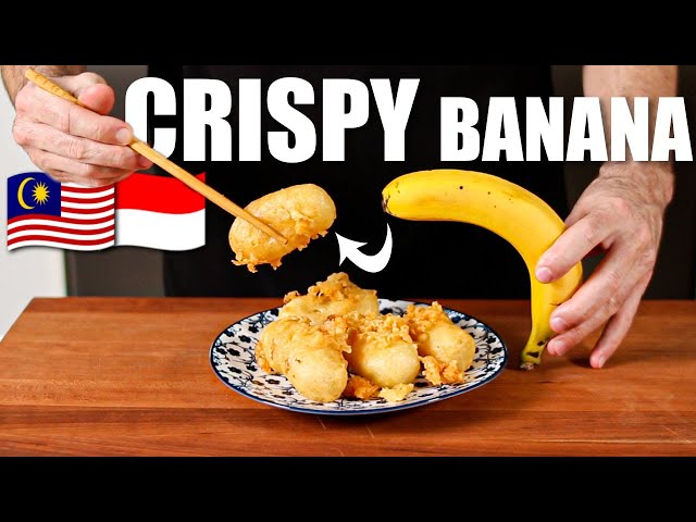 3 IMPORTANT Tips for Crispy Banana Fritters | Fried Bananas AKA Goreng Pisang Recipe class=