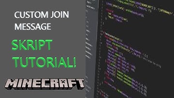 Custom join message Skript Tutorial