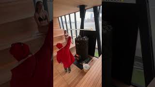 nyc's first sauna village? 🧖🏼‍♀️🪵👇🏼 #shorts #ShortsFriends #nycshorts #newyorkcity #lifeinnyc