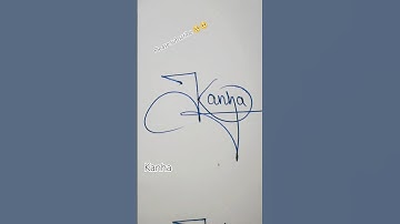 kanha signature #wssignature #calligraphy #calligraphystyles #handwriting  #art #namestyle