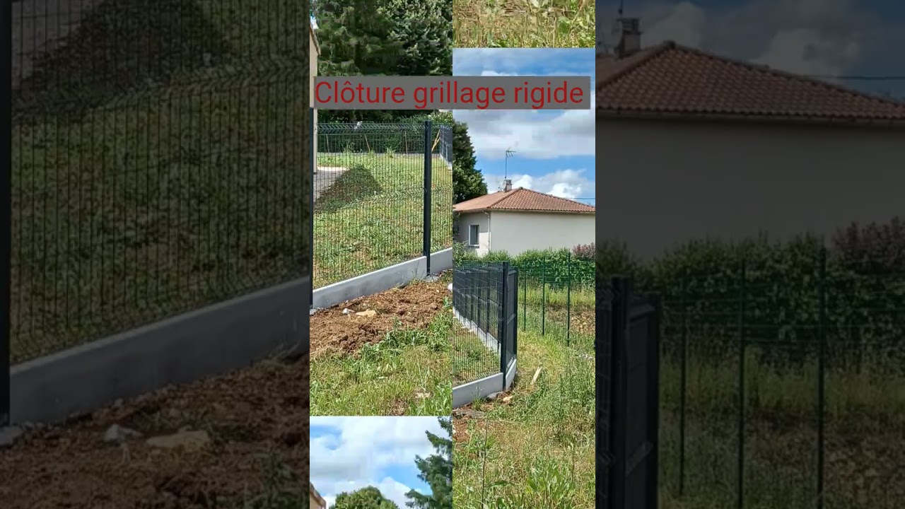Clôture grillage rigide