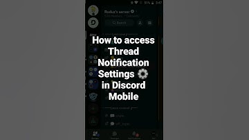 How to access Thread Notification Settings ⚙️ in Discord Mobile #roduz #discord #acess #notification