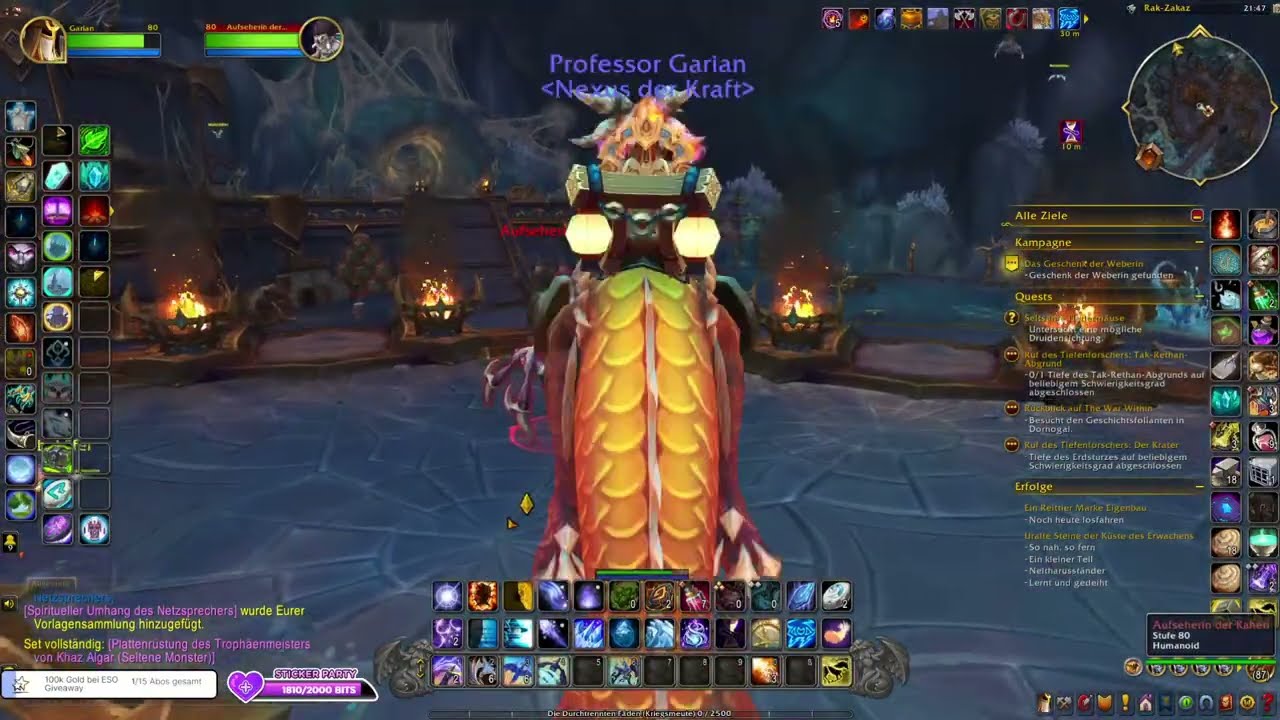 WoW The War Within [57] Das verhedderte Netz - Die Witwe - Kampagne 