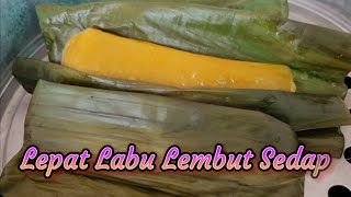 Resepi Lepat Labu Ala Thai Lembut Sedap | ขนมเทียนฟักทอง