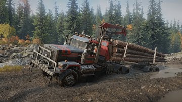 SnowRunner PHASE 3 - LOGGING! Transport footage