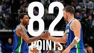 82 POINTS! Every bucket from Kyrie Irving and Luka Doncic vs the 76ers