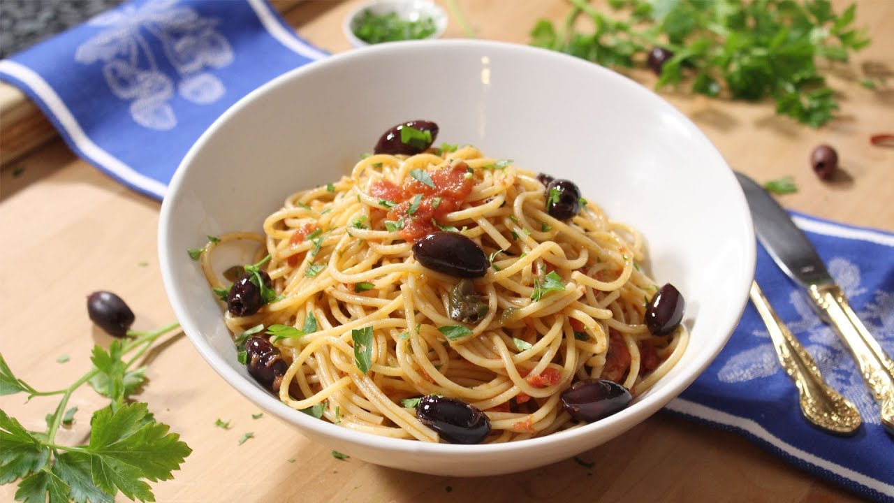 Spaghetti alla Puttanesca Recipe | OrsaraRecipes