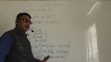 "inverse trigonometry function" (changing in simplest form) class 12 math