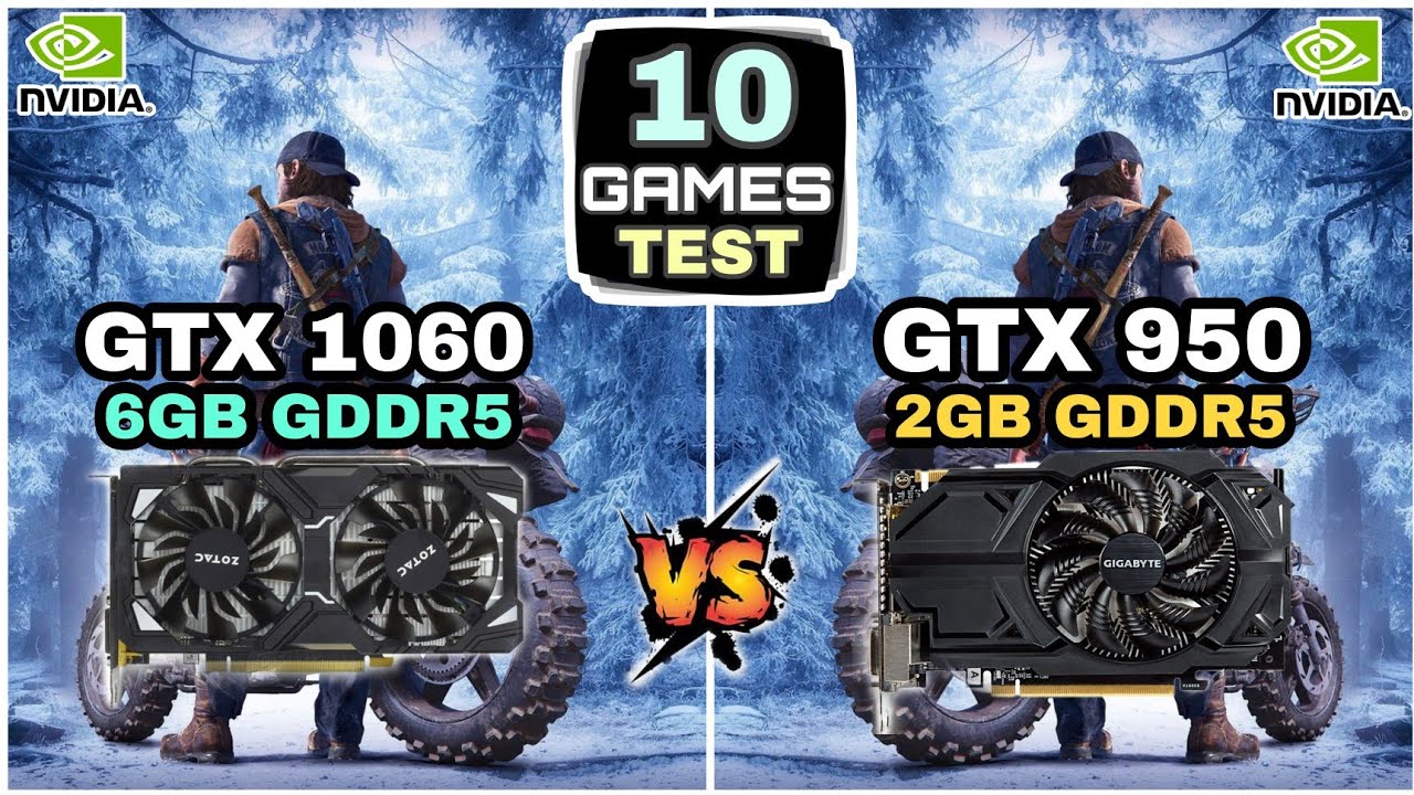 Varme beskyttelse Begravelse GTX 1060 (6GB) vs GTX 950 (2GB) | 10 Games Test | How Big The Difference ?  - YouTube