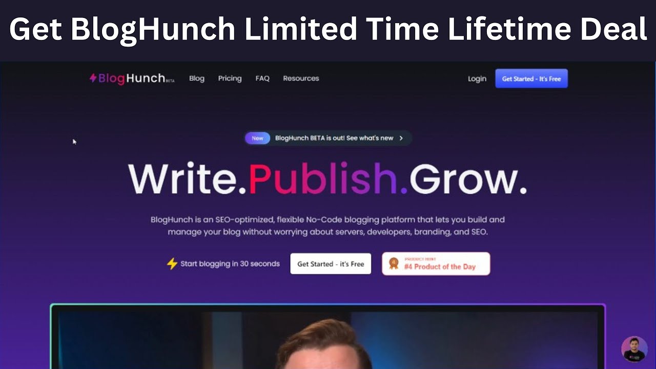 BlogHunch Review; Lifetime Deal - The next-generation blogging platform in 2025